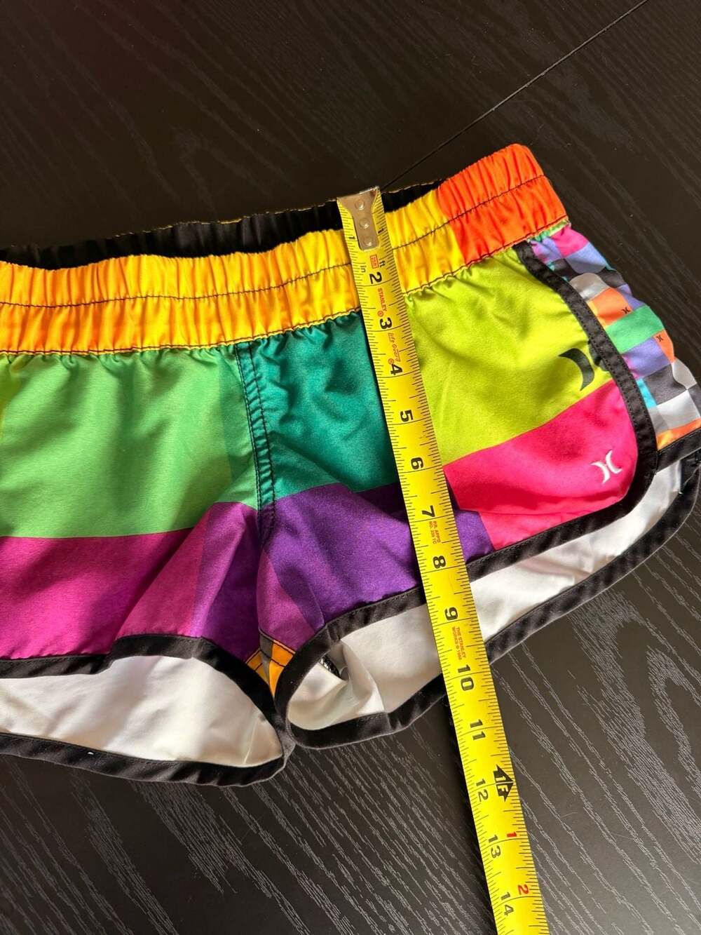 Hurley Women's Multicolor Colorblock Athletic Pull-On Board Shorts Size Small - Picture 6 of 7